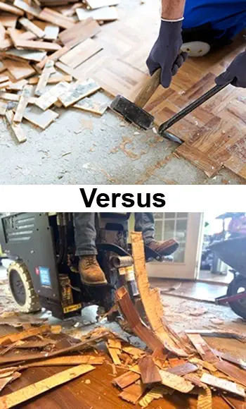 dustless wood floor removal